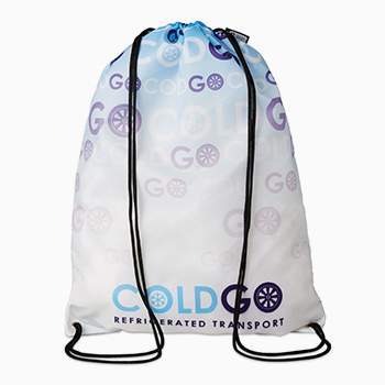 mochilas de cordones personalizada fabricada con material reciclado